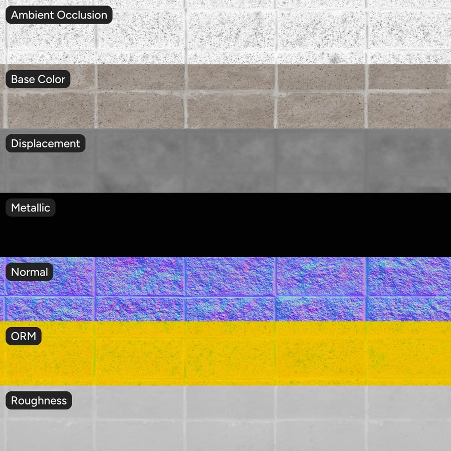 Split Face Concrete Block Texture, Beige