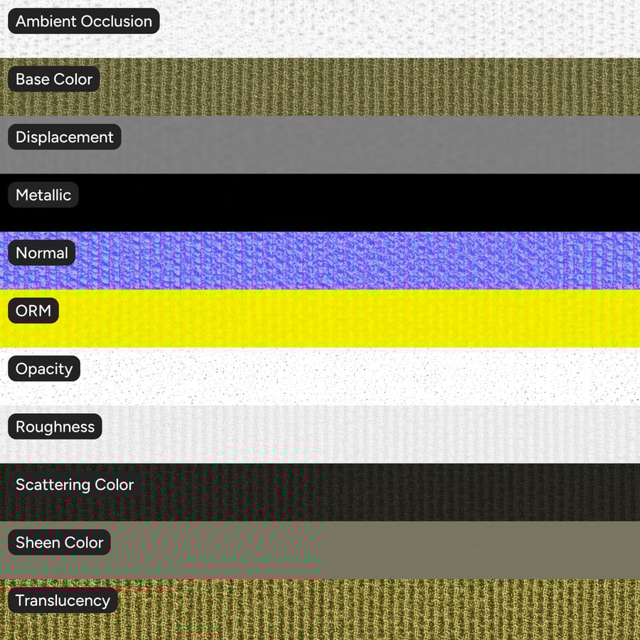 花紋織物紋理，綠色