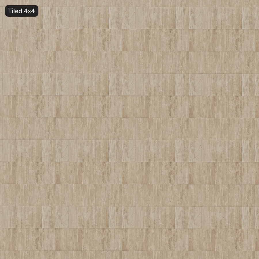 Honed Travertine Large Format Wall Cladding Texture, Cream