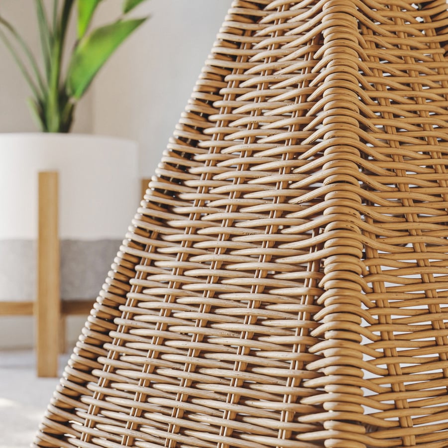 Unwrapped Painted Wicker Texture, White