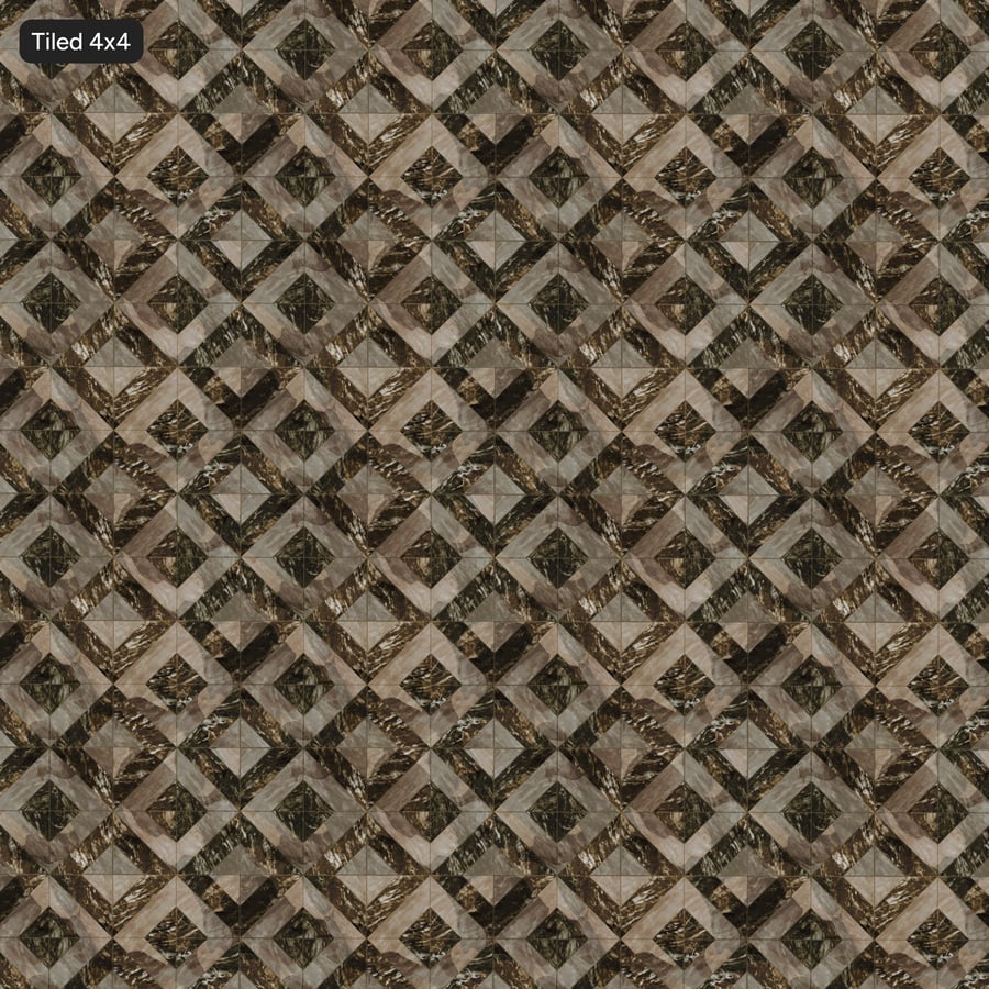 Square Patterned Glossy Tile Texture, Golden Brown