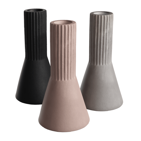 Fluted Concrete Vase Models