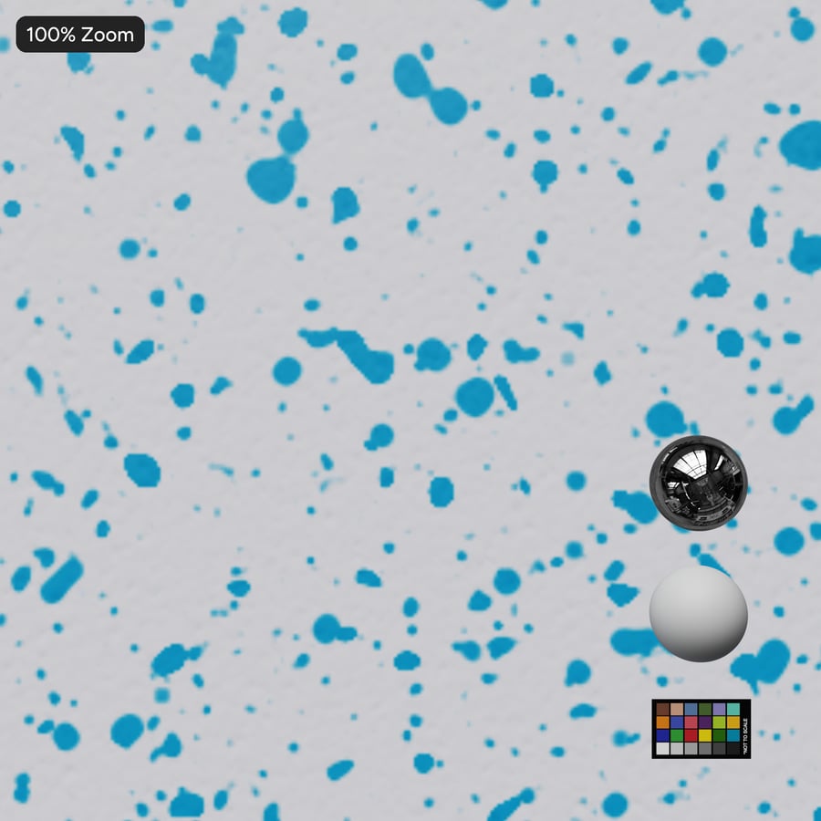 Speckled Plastic Texture, White