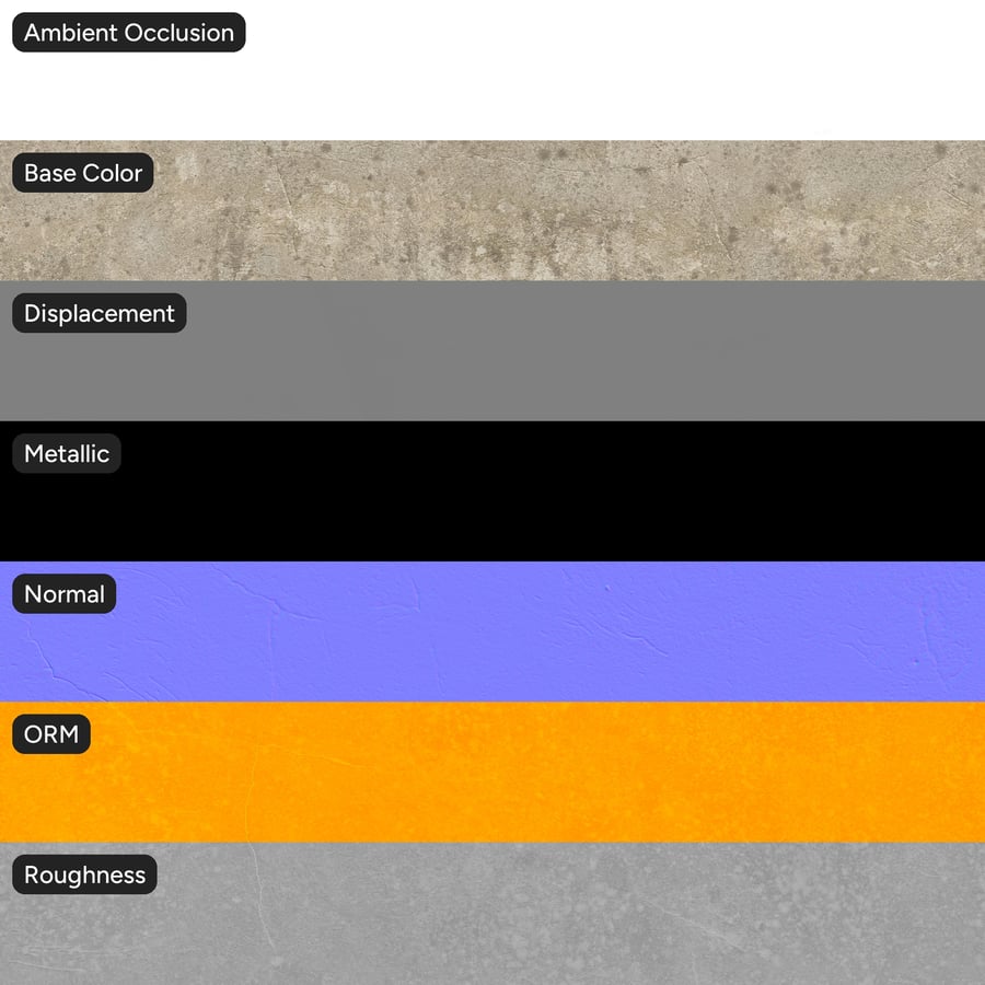 Weathered Cast Concrete Wall Texture, Warm Grey