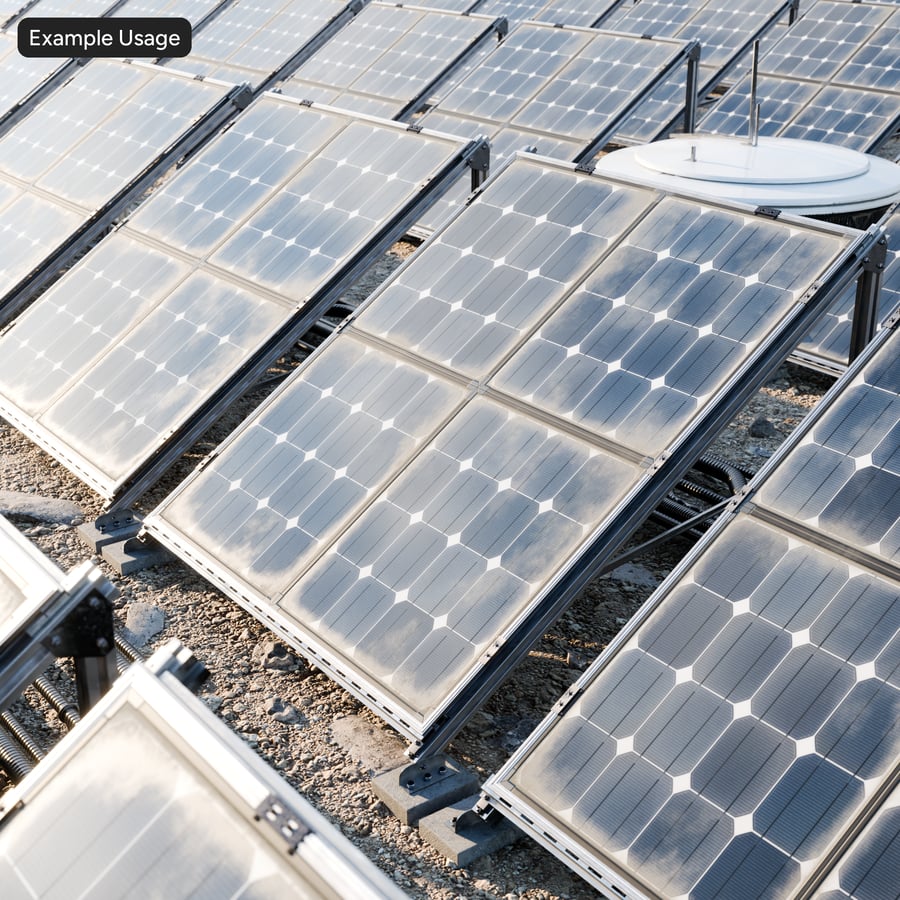 Dirty Framed Type C Monocrystalline Solar Panels Texture