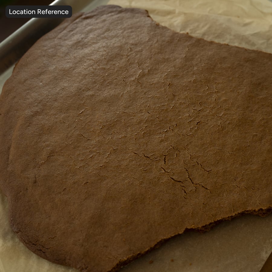 Textura frontal de biscoito de gengibre rachado