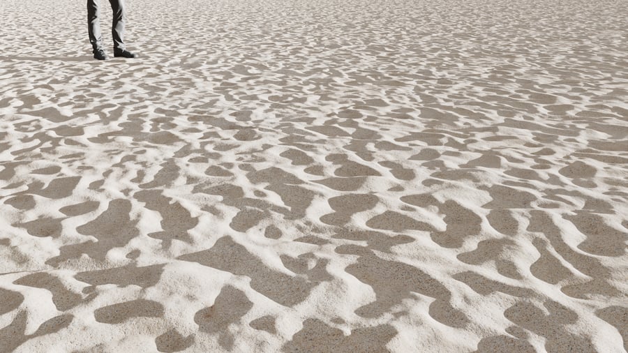 Textura de pegadas na areia, bege
