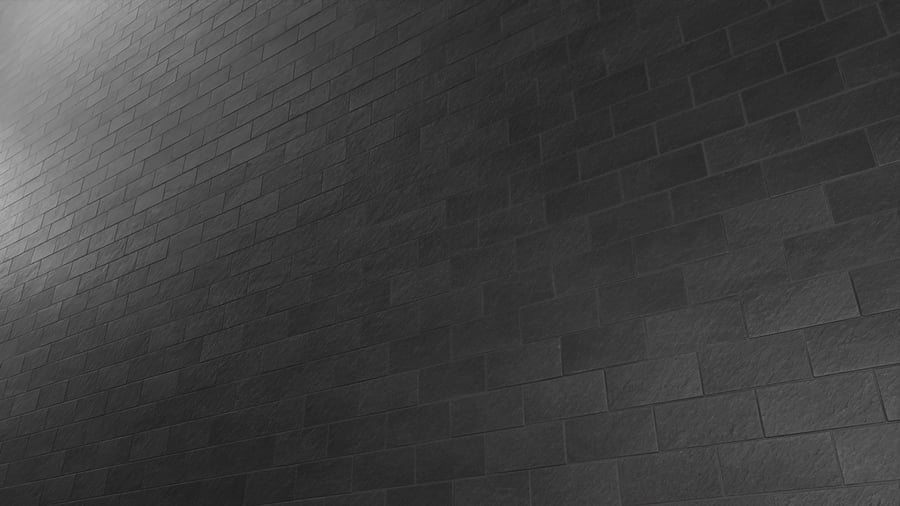 Rectangular Offset Slate Raw Tile Texture, Charcoal