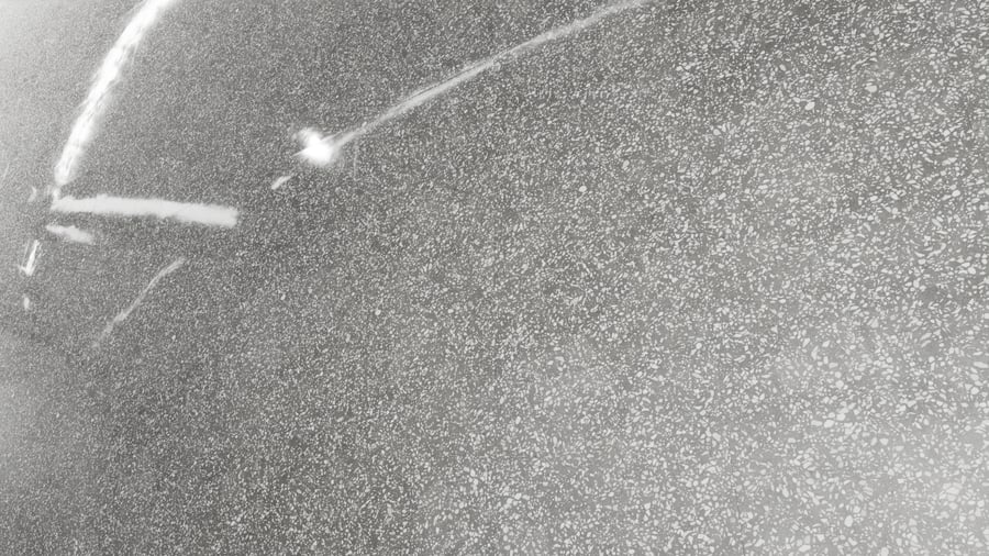 Square Terrazzo Glossy Tile Texture, Dark Grey