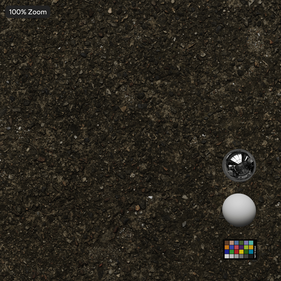 磨耗したアスファルトの質感