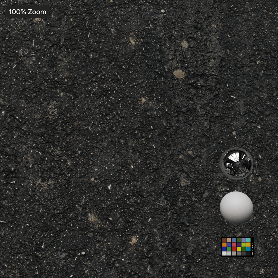 磨耗したアスファルト道路の質感