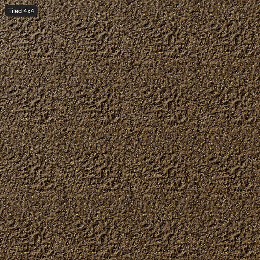 Small Leaves on Wavy Soil Texture
