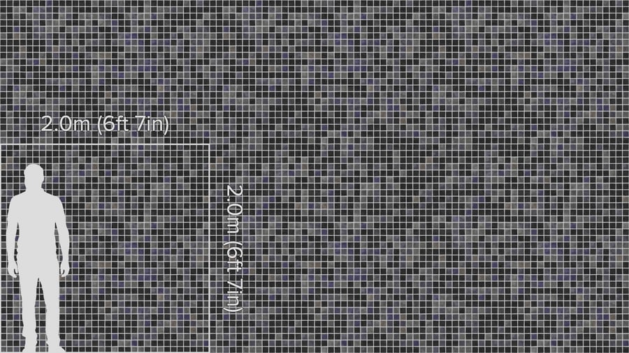 Textura de azulejo quadrado cerâmico brilhante, azul carvão