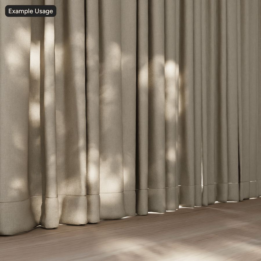 Tissu de tapisserie d'ameublement Chenille unie, beige