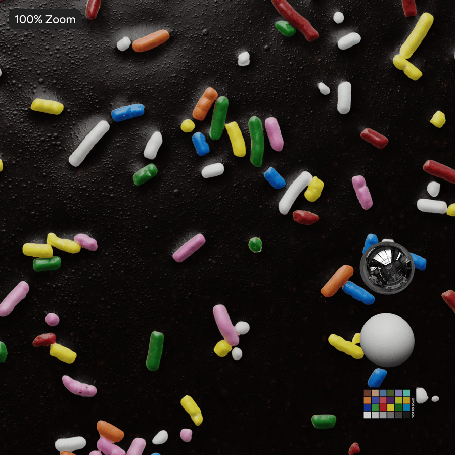 Regenbogen-Streuglasur Textur, Schokolade