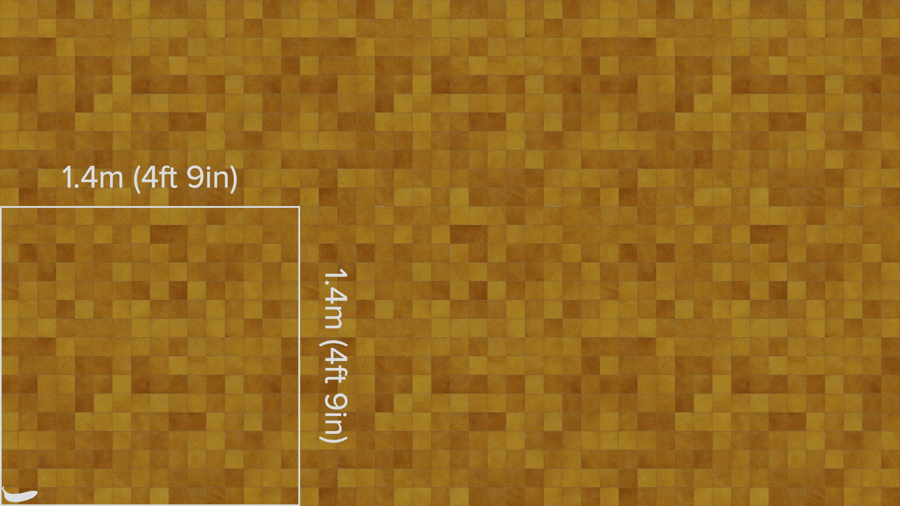 Square Ceramic Glossy Tile Texture, Yellow