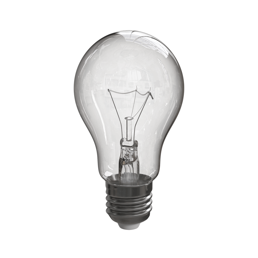 Clear Standard Light Bulb Model
