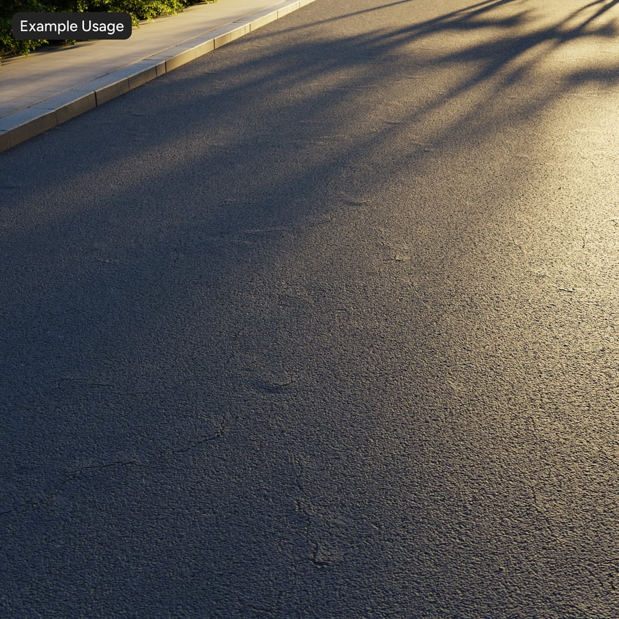 Bulging Smooth Asphalt Texture