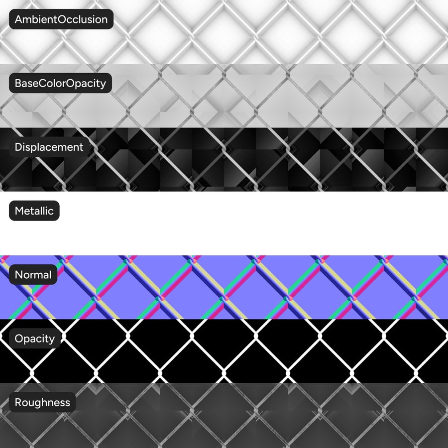 Fence Chain Link Metal Texture