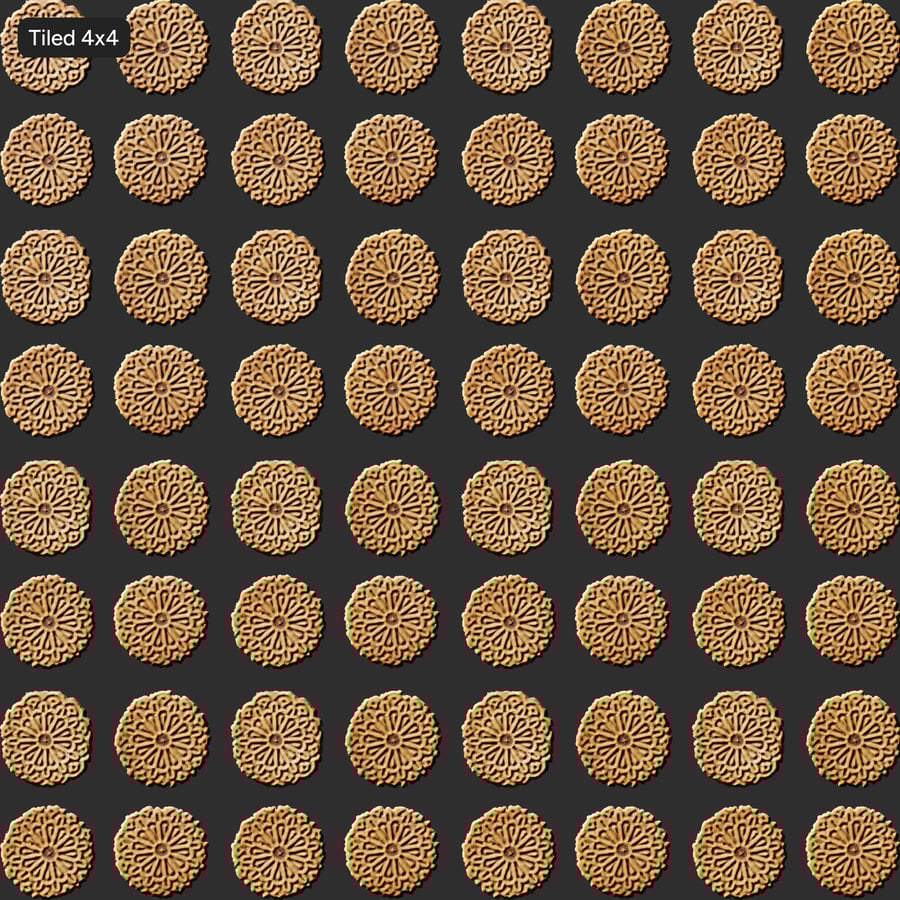 Textura frontal do biscoito Pizzelle