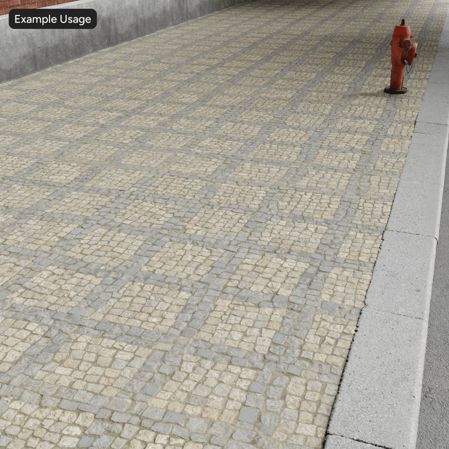 装飾的な石畳の質感