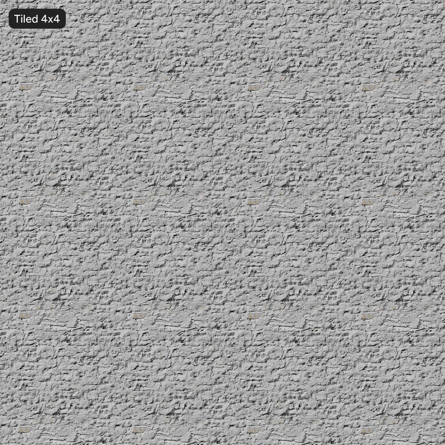 Peeling Paint on Rubble Stone Wall Texture, White