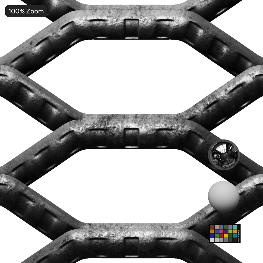 Perforated Grate Metal Texture