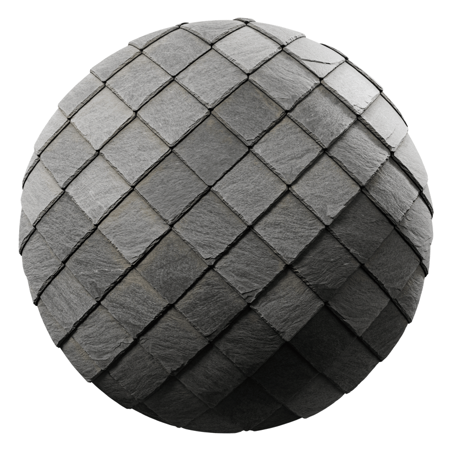 Diamond Slate Roof Tiles Texture, Grey