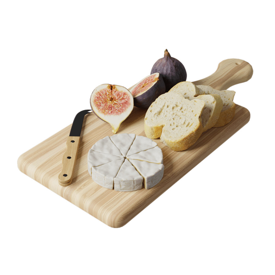 Cheese & Fig Food Platter Models