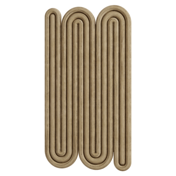 Thehighkey Vertical Birch Plywood Carving Wall Decoration Model