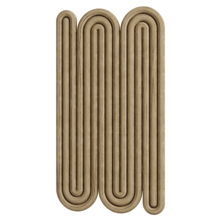 Thehighkey Vertical Birch Plywood Carving Wall Decoration Model