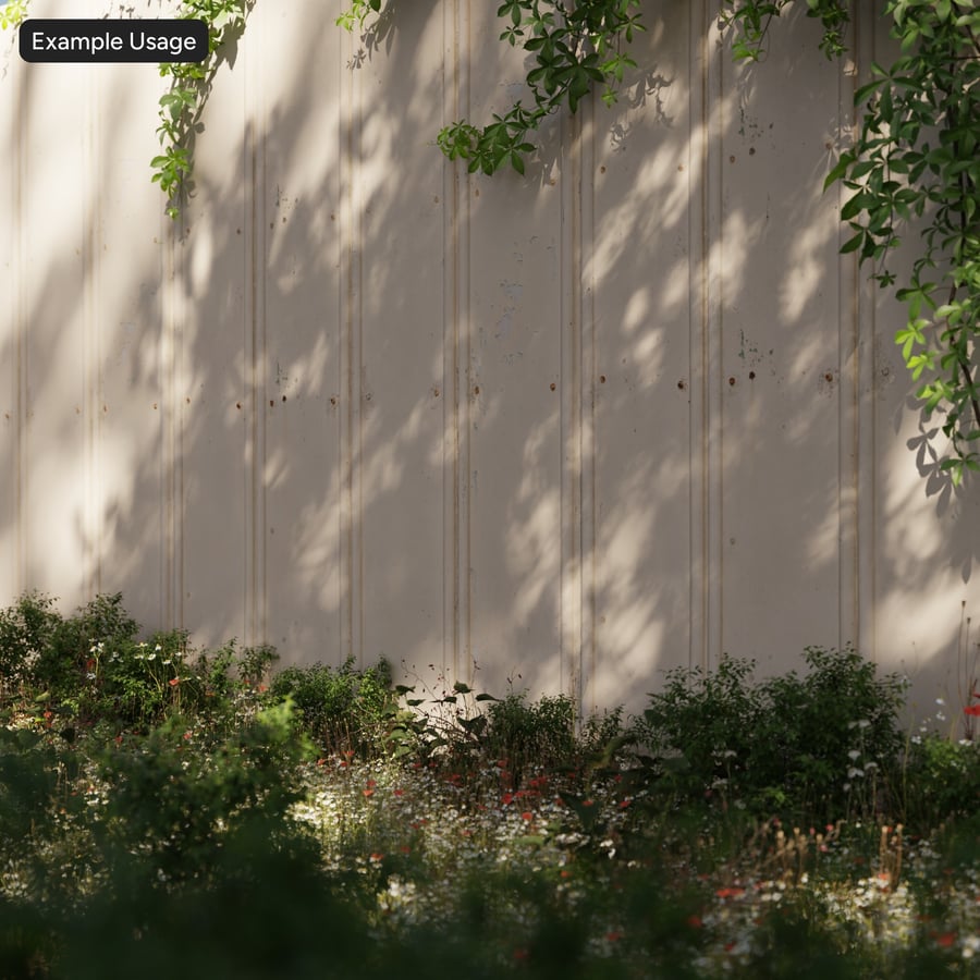 Scratched Painted Metal Panel Wall Texture, White