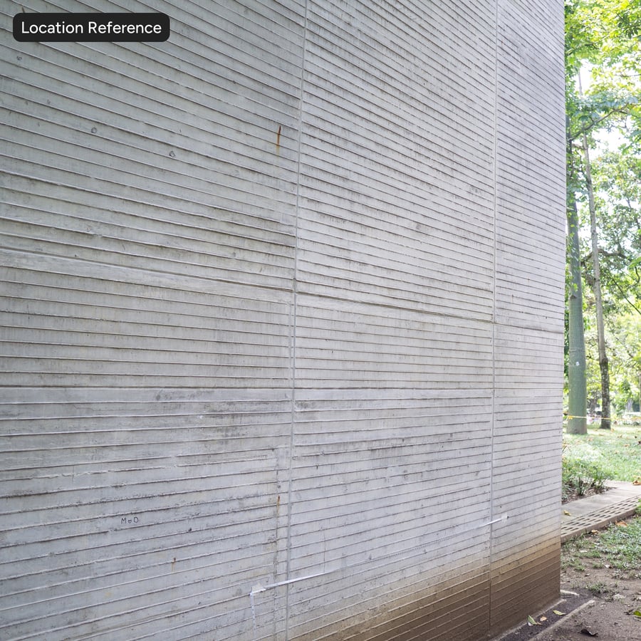 Texture de mur en béton avec coffrage fuyant