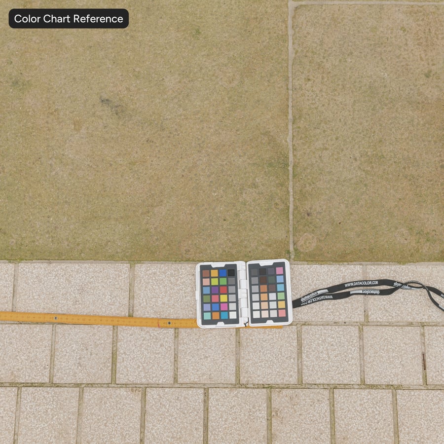 Algerfärgad prickig stenbeläggning