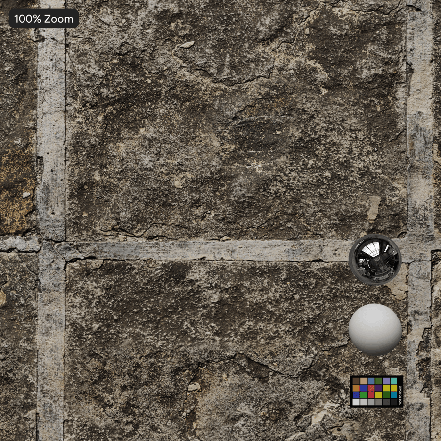 Weathered Stone Tile Sidewalk Texture