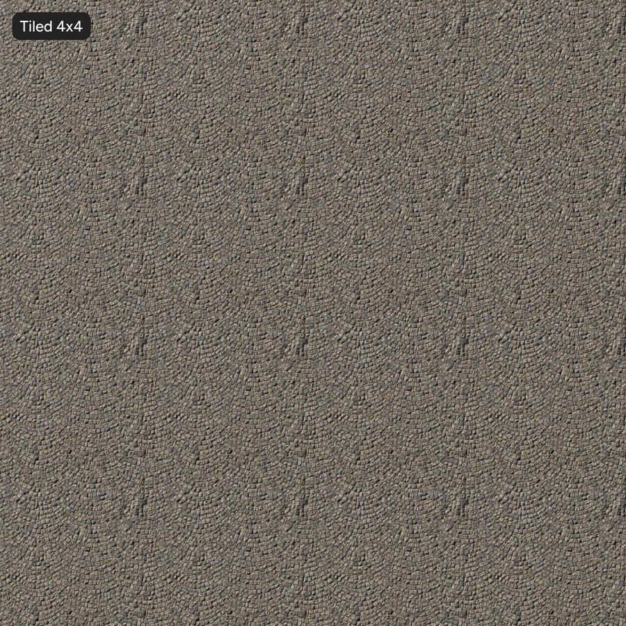 Textura de piso de paralelepípedos em leque