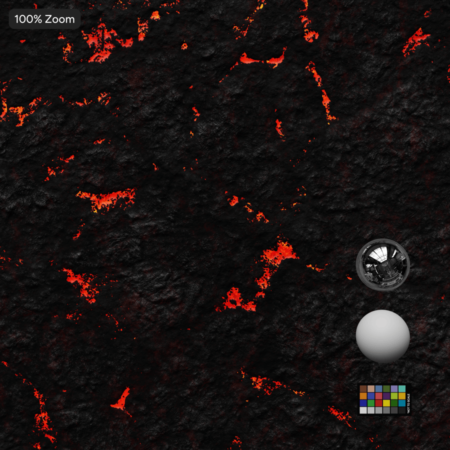 Textura de lava levemente rachada