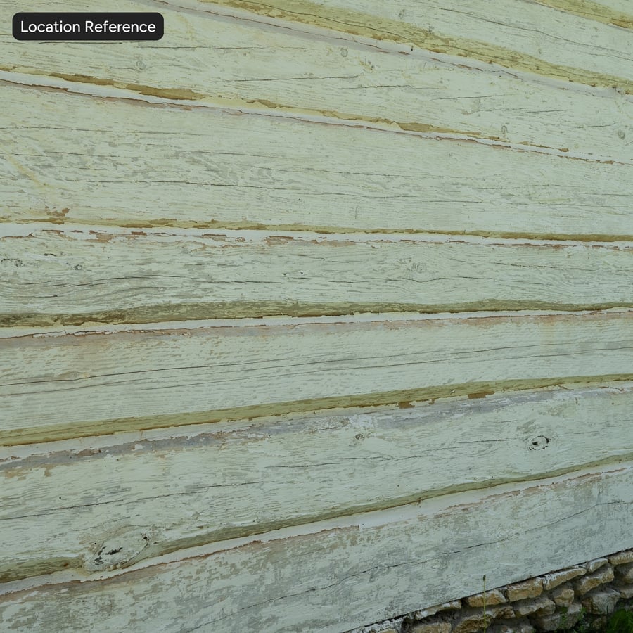 Painted Rough Hewn Wood Wall Texture, Pale Yellow
