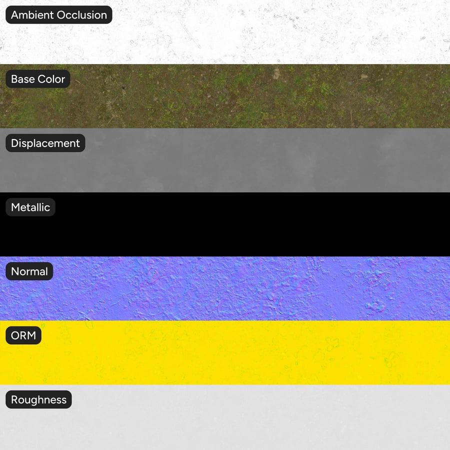 Patchy Grass on Dirt Texture