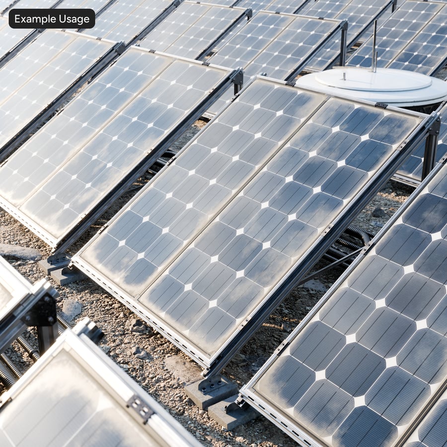 Painéis solares monocristalinos tipo B com moldura suja Textura