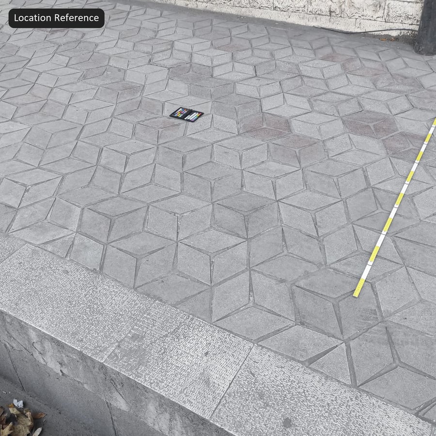 Texture de pavé diamantée, rayée