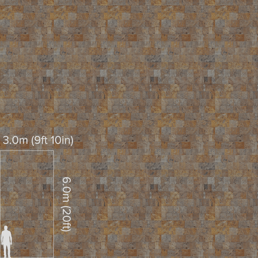Mosaic Travertine Tiles Texture