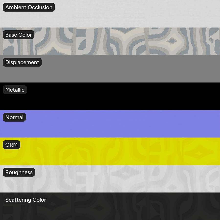 Tekstur Wallpaper Tekstil Motif Geometris, Biru
