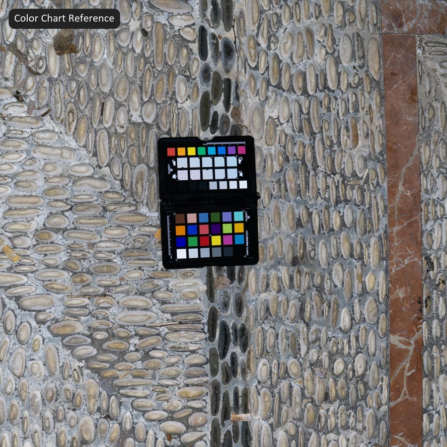 Herringbone Pebble Mosaic Paving Texture, Beige
