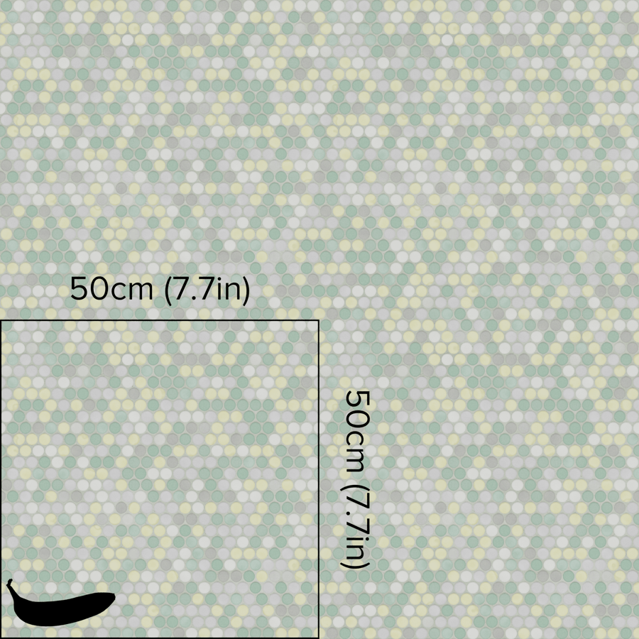 Textura de azulejo cerâmico mate redondo, verde claro