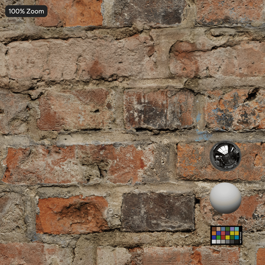 Rekultivovaná cihlová zeď