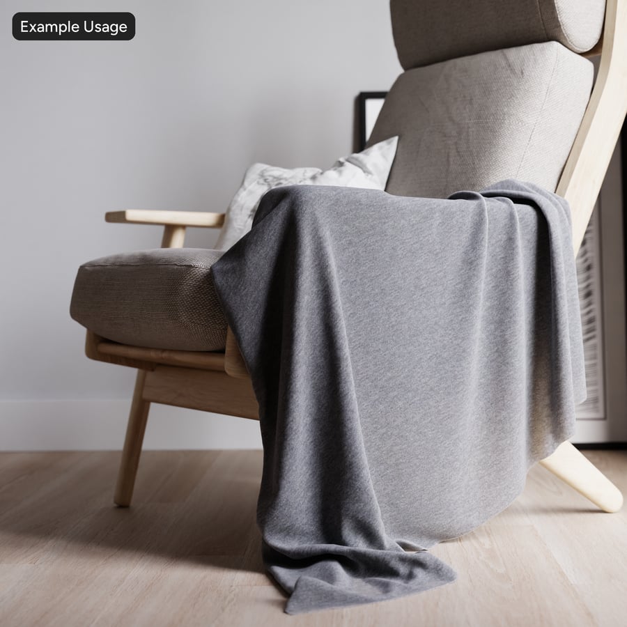 Vải cotton Jersey, màu xám