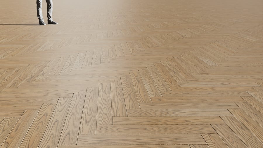 Herringbone Pattern Ash Wood Flooring Texture, Grey