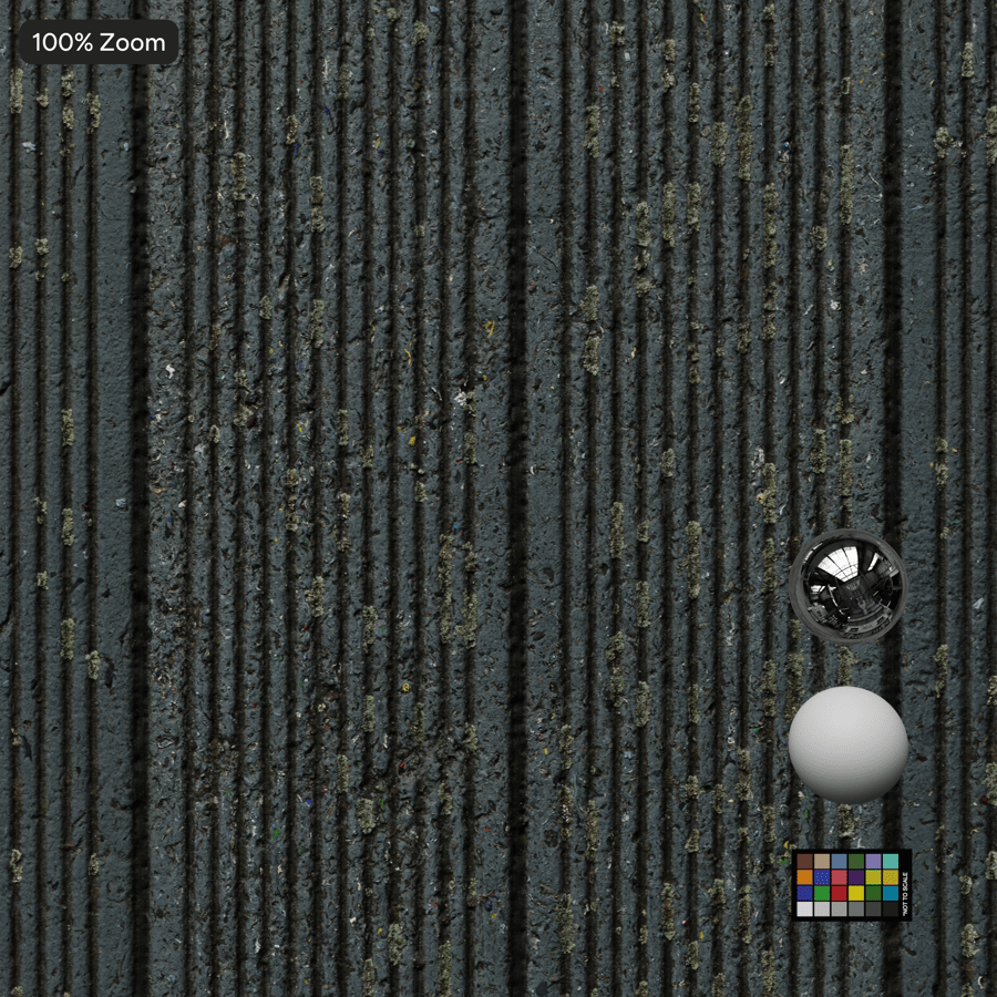 Mossy Grooved Composite Deck Board Texture, Green