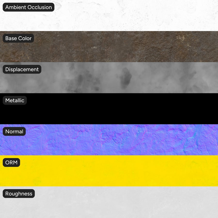 Yıpranmış Bazalt Uçurum Kaya Dokusu